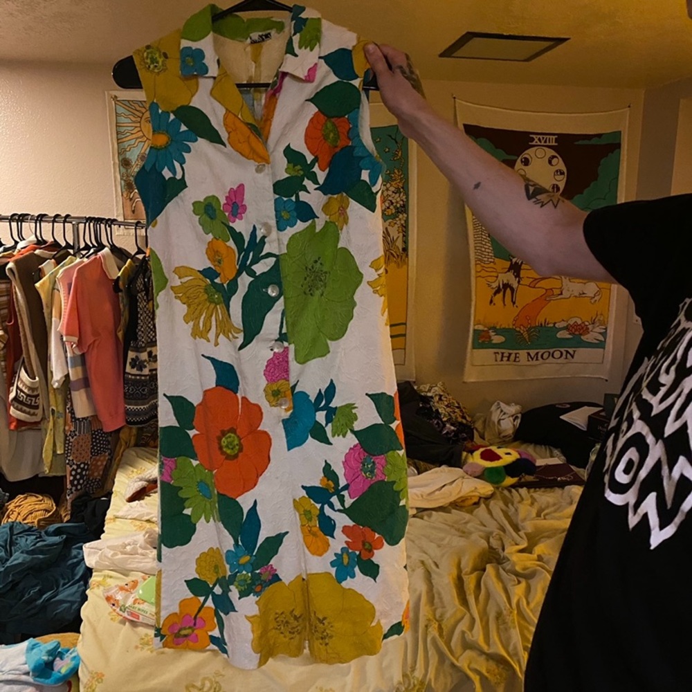 Vintage 60s flower romper